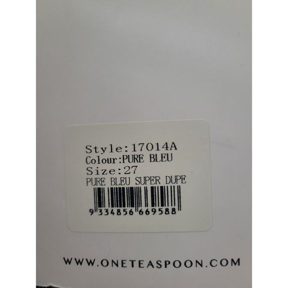 One Teaspoon Super Dupers Pure Bleu Size 27 NWT - Picture 5 of 11